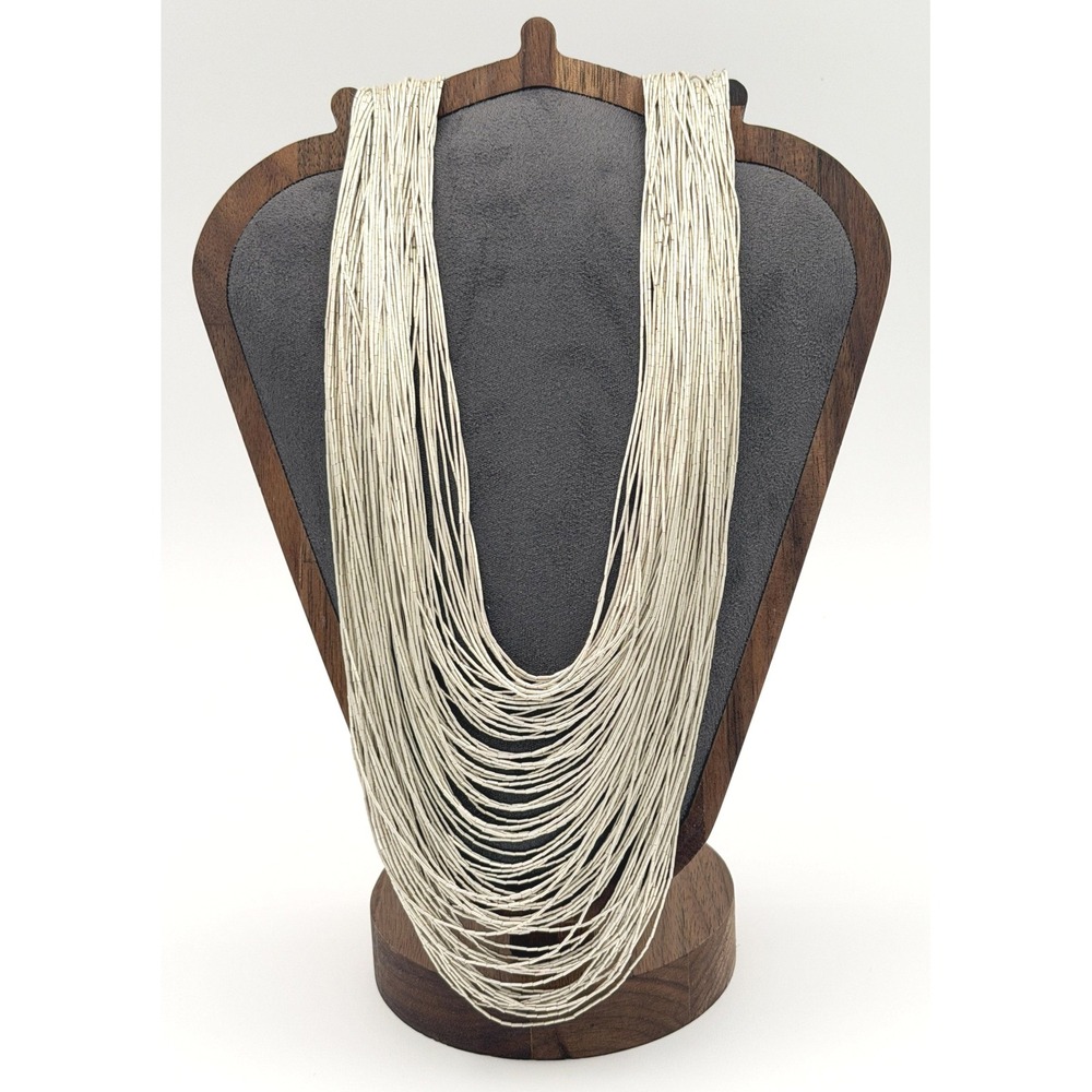Sterling Silver Liquid Silver Waterfall Necklace Multi Strand 89g Southwestern